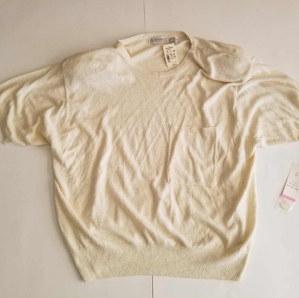 Elisabeth Liz Claiborne NWT Top Blouse Knit Sz 2